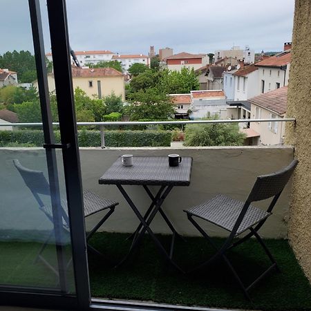 Studio avec balcon, vue sur jardins et cathédrale Albi Exterior foto